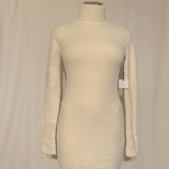 New Lpa Surrey Sweater Dress Ivory Size 